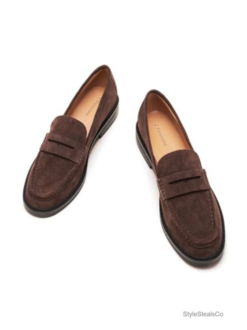 Genuine Leather Penny Loafers Nappa Mocc Cushioned